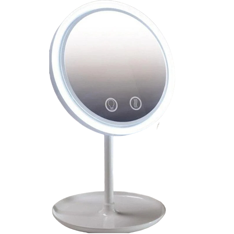 Зеркало для макияжа Beauty Breeze Mirror 3в1 с LED-подсветкой и вентилятором (AR003977)