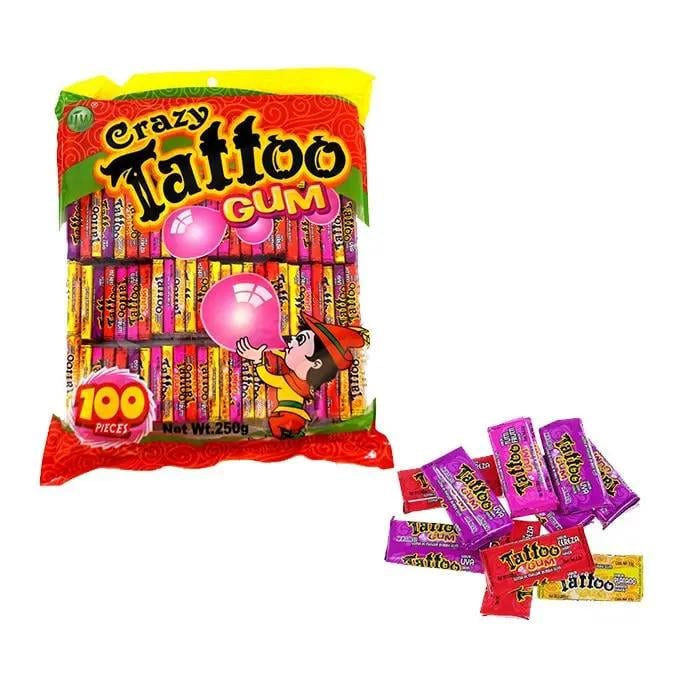 Жевательная резинка Crazy Tattoo Gum Шалене тату 100 шт. (00000002433)