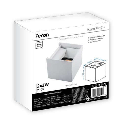 Світильник архітектурний Feron DH012 Білий (1314542105) - фото 3