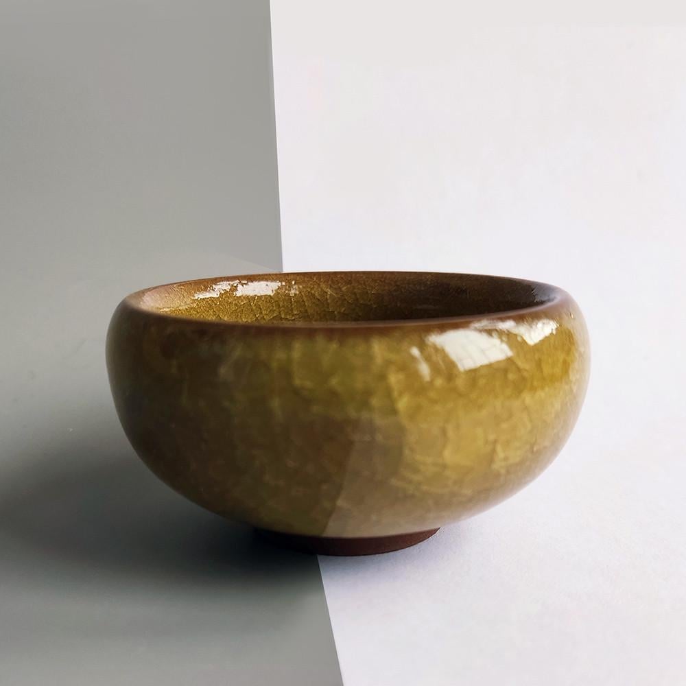 Пиала для чая Колотый лед Желтый - фото 1