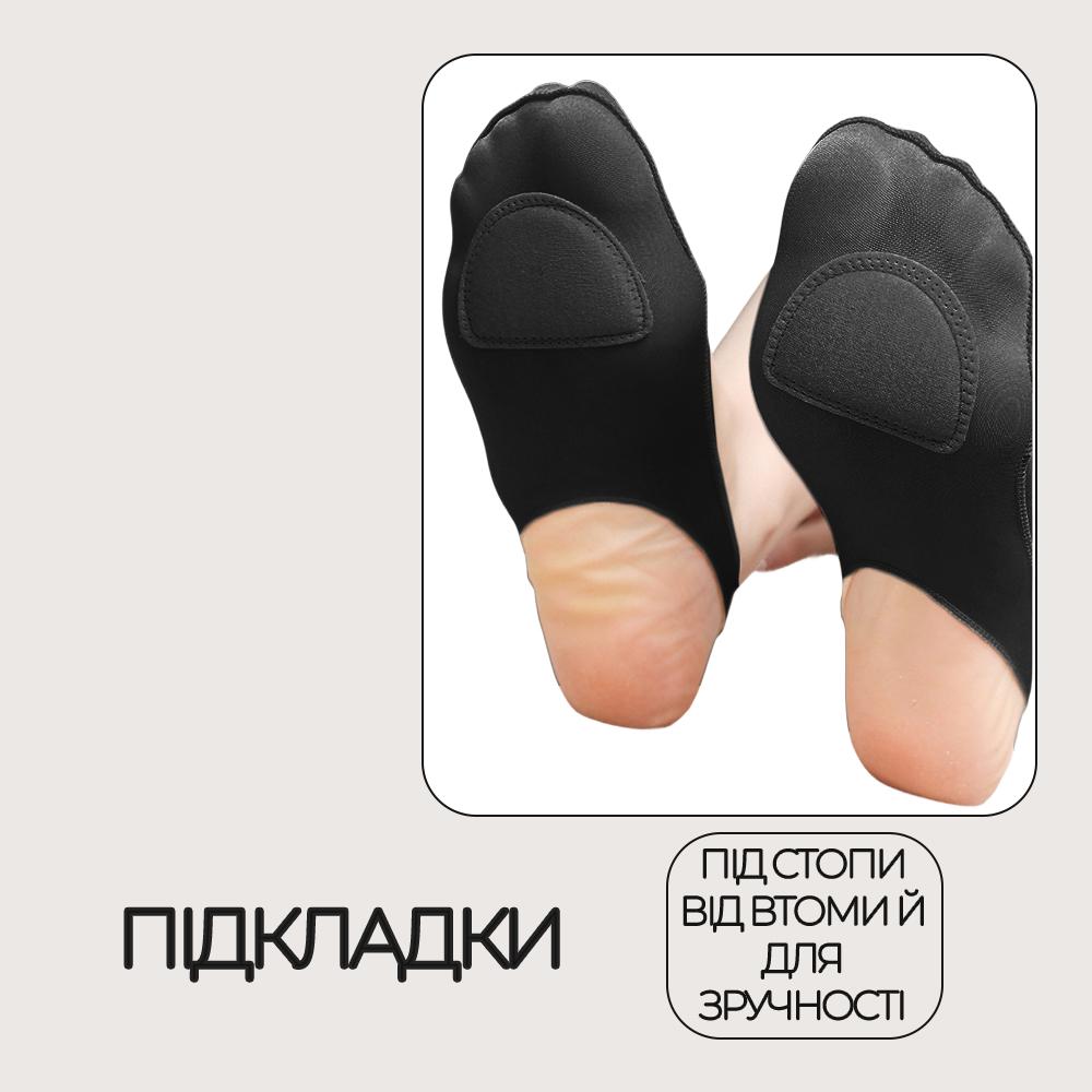 Слідки жіночі зі вставками р. 35-40 Чорний (27921816) - фото 4 Слідки жіночі зі вставками р. 35-40 Чорний (27921816) - фото 4