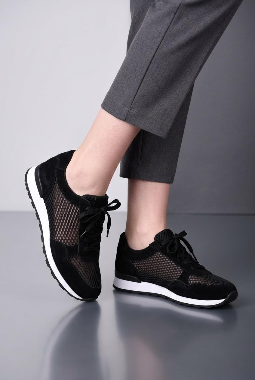 Кроссовки женские Where Uwear из натуральной замши и текстиля 351182 р. 37 Черный (351182_37) Кроссовки женские Where Uwear из натуральной замши и текстиля 351182 р. 37 Черный (351182_37)