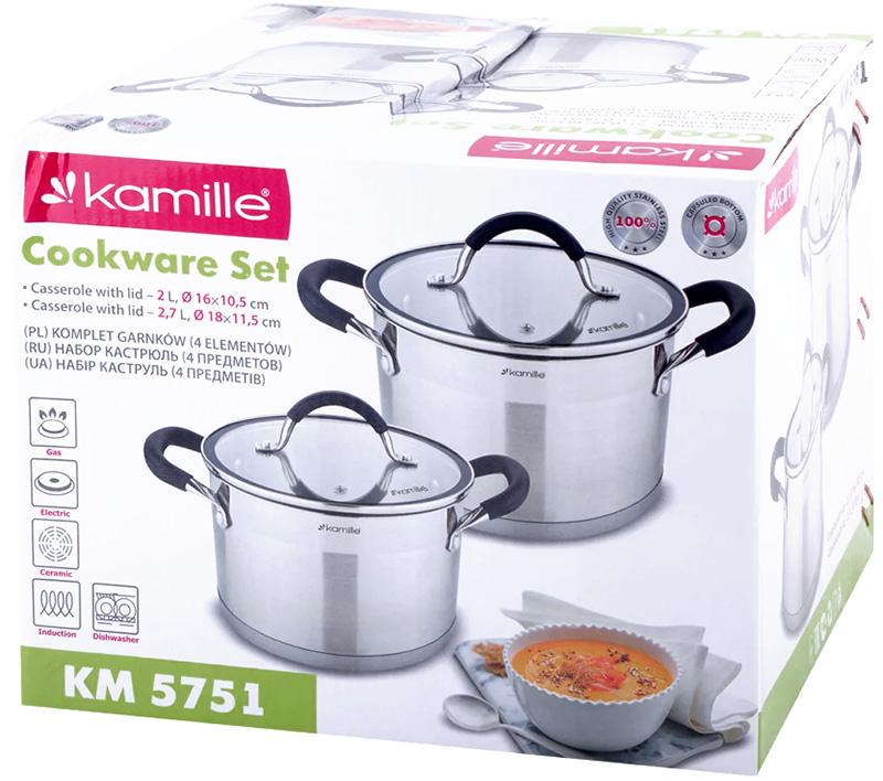 Набір каструль Marsaili із силіконовими ручками 2/2,7 л - фото 5 Набір каструль Marsaili із силіконовими ручками 2/2,7 л - фото 5