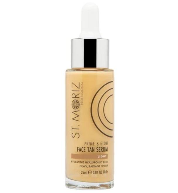 Сироватка-автобронзат для обличчя з ефектом шимеру St.Moriz Professional Prime&Glow Serum 25 мл