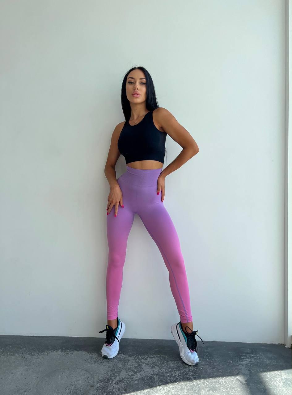 Лосины женские с эффектом утяжки и пуш ап. L Фиолетовый (FS1647/1 L)