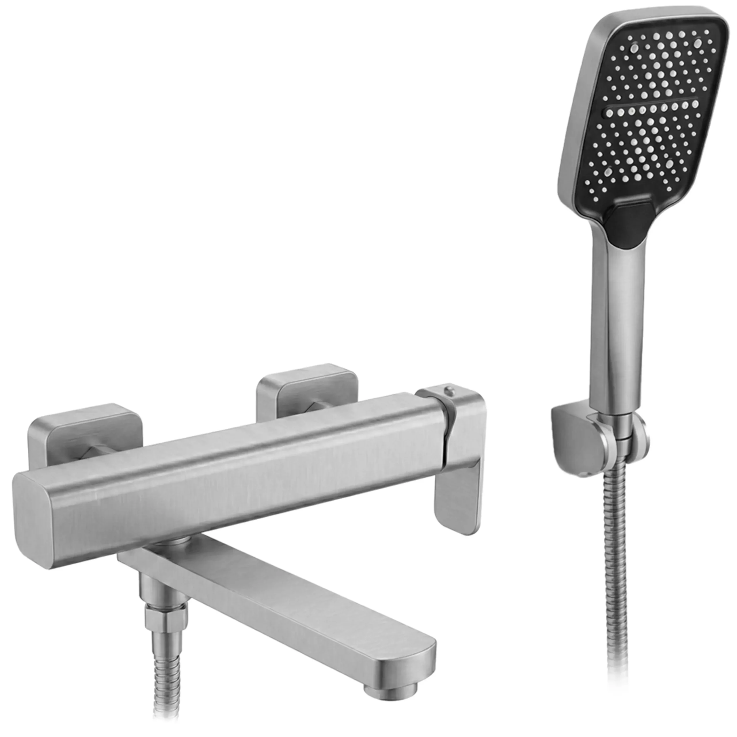 Смеситель для ванны Rea Arlo однорычажный Никель матовый (REA-B4582)