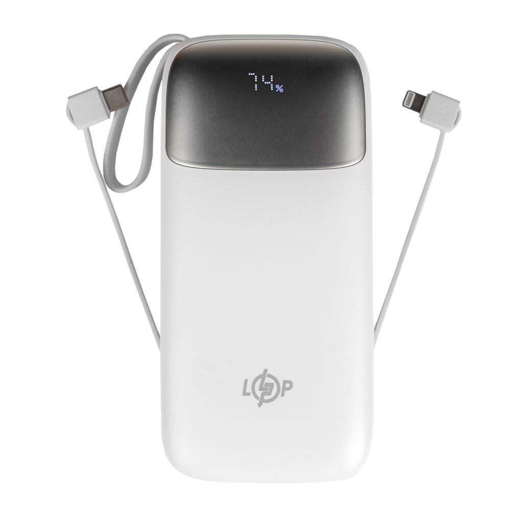 Повербанк со встроенным кабелем LogicPower LP PQ50 QC Power Delivery 50000 mAh 22,5 Вт (1ace433b)