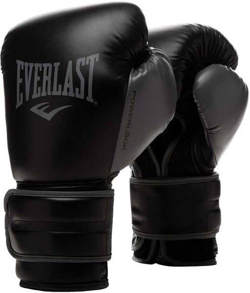 Боксерські рукавиці Everlast POWERLOCK BOXING GLOVES Unisex 10 ун. Чорний (009283608323)