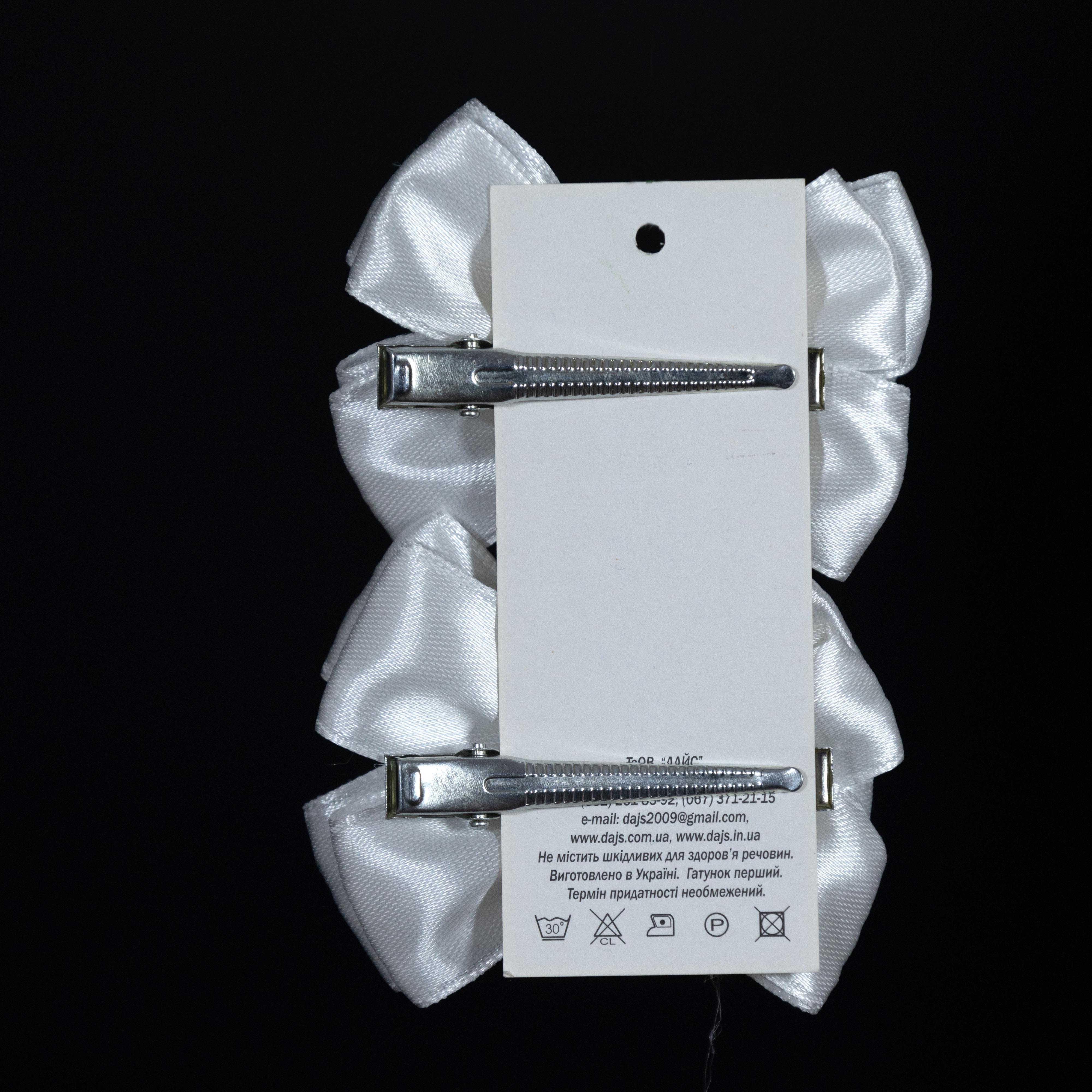 Заколка для волос ДАЙС 6 см 2 шт. Белый (ЖБ6-2) - фото 3