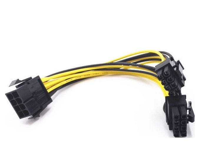 Кабель-перехідник VOLTRONIC для живлення відеокарти 8+8P-->8P для блоку живлення 8P (21850)