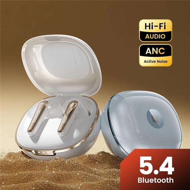 Наушники беспроводные Toocki Bluetooth с функцией шумоподавления Белый (TQ-EJ22) - фото 5 Наушники беспроводные Toocki Bluetooth с функцией шумоподавления Белый (TQ-EJ22) - фото 5