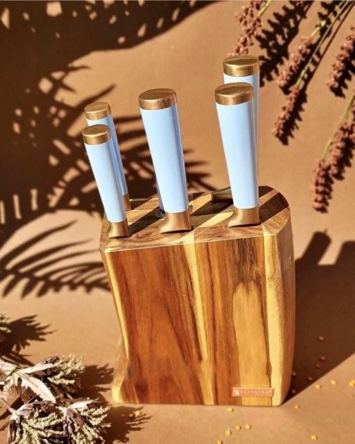 Набор ножей кухонных Edenberg EB-11029 с деревянной подставкой 7 пр. Белый (EB-11029) - фото 2 Набор ножей кухонных Edenberg EB-11029 с деревянной подставкой 7 пр. Белый (EB-11029) - фото 2