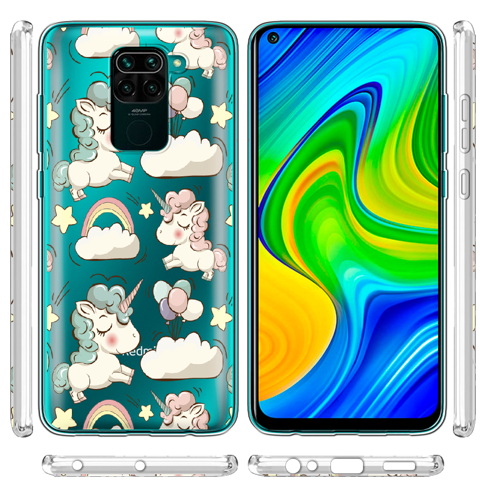 Чохол Boxface Xiaomi Redmi Note 9 Unicorns Прозорий силікон (39801-cc2-39801) - фото 3