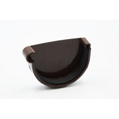 Заглушка RAINWAY 90 желоба левая Коричневый (10.090.05.002)