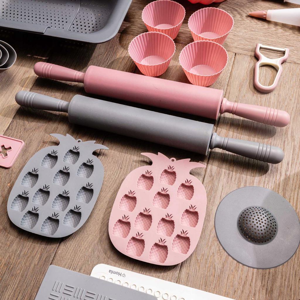 Скалка Homla EASY BAKE 49 см Розовый (164860) - фото 4 Скалка Homla EASY BAKE 49 см Розовый (164860) - фото 4