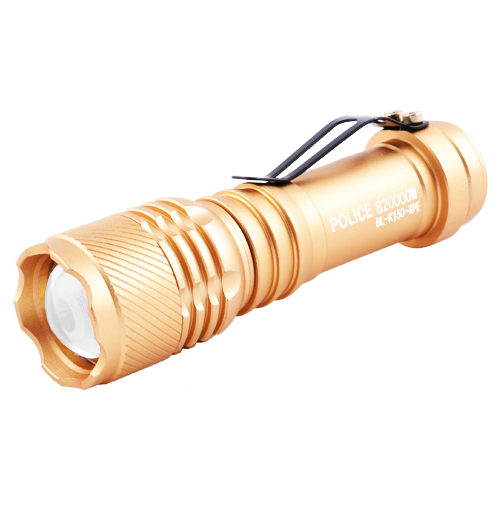 Ручной фонарь K150-XPE с зажимом Gold
