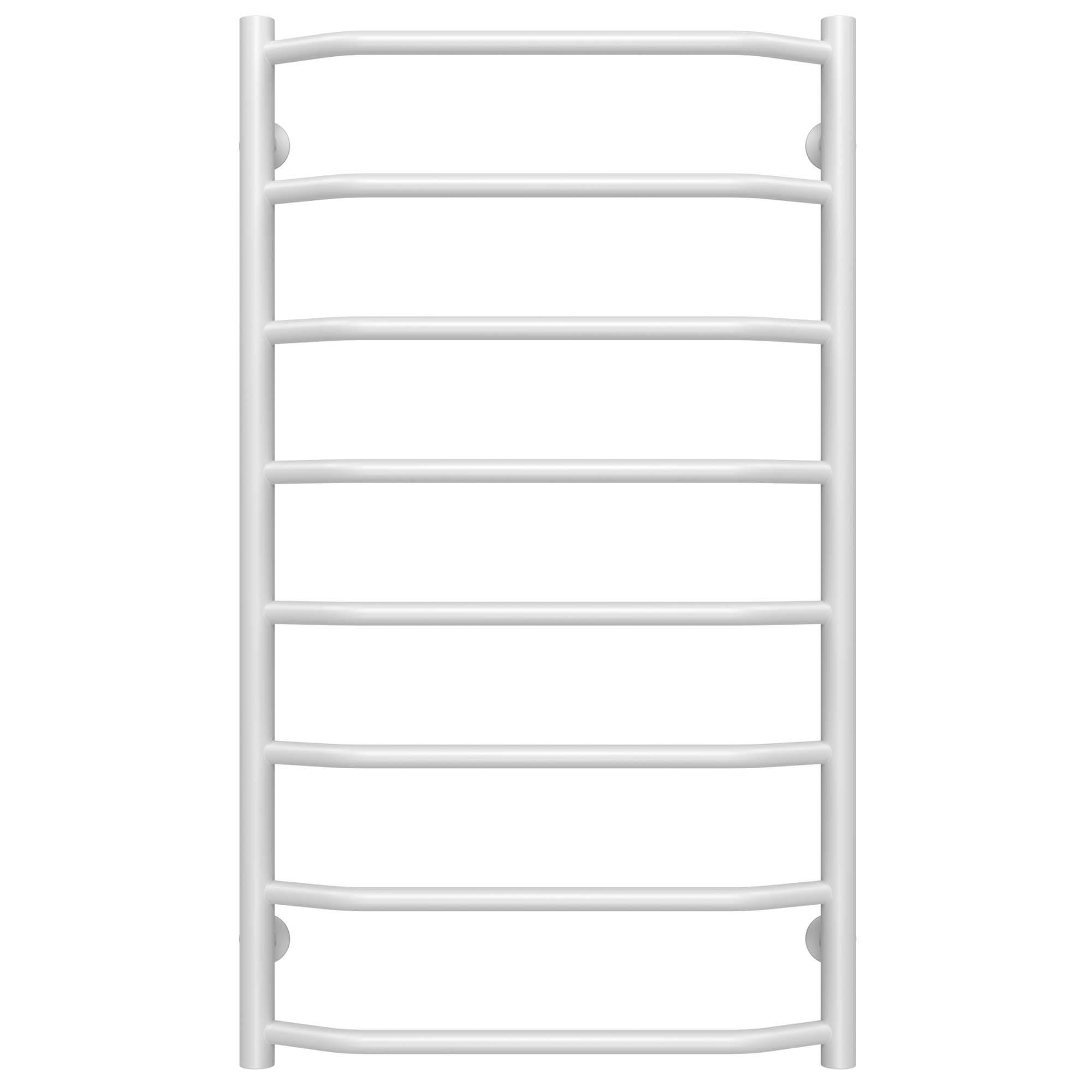 Рушникосушарка водяна Deffi Трапеція П8 нижнє підключеня нержавіюча сталь 500х900 мм Білий (C.TR.90.50.8.W.A)