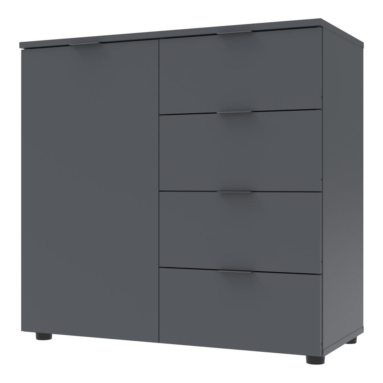 Комод в гостиную Doros Рон 1 80х38х81 см Графит (DRS-011293) - фото 1