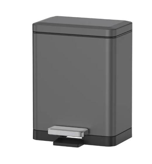 Ведро для мусора KOER TC-010306-07 с плавным закрытием/прямоугольное 6 л Графит (KR5602) Ведро для мусора KOER TC-010306-07 с плавным закрытием/прямоугольное 6 л Графит (KR5602)