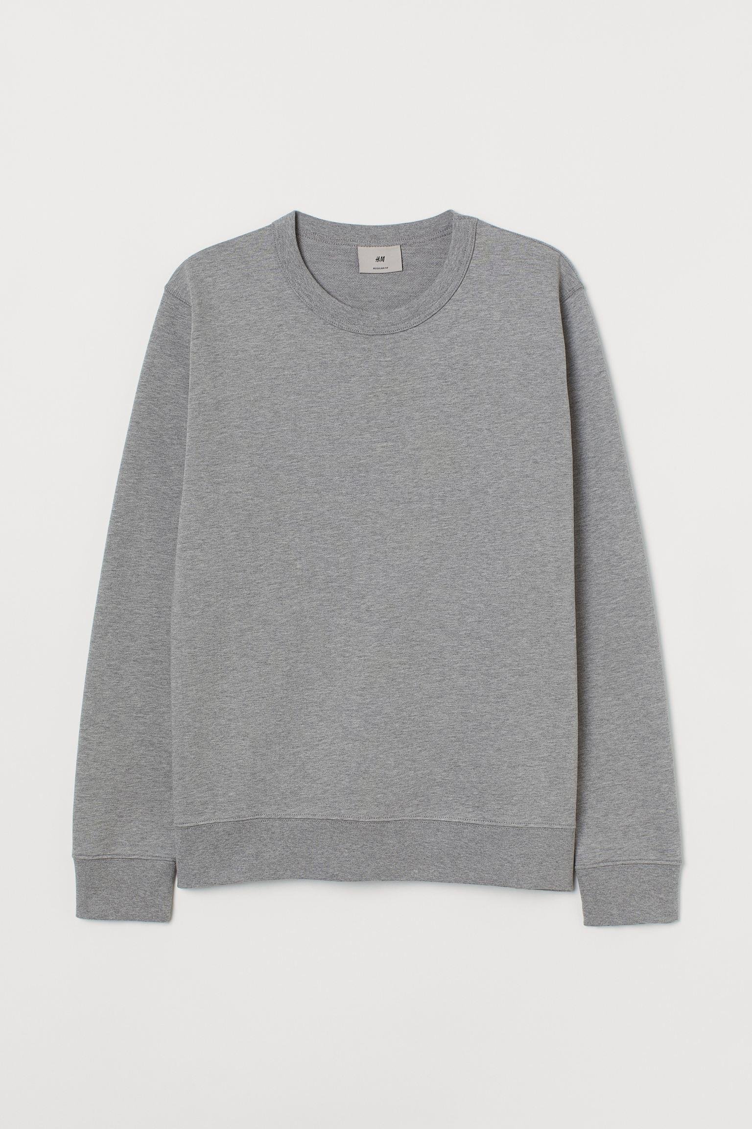 Світшот H&M XL Сірий меланж (S3007936055)