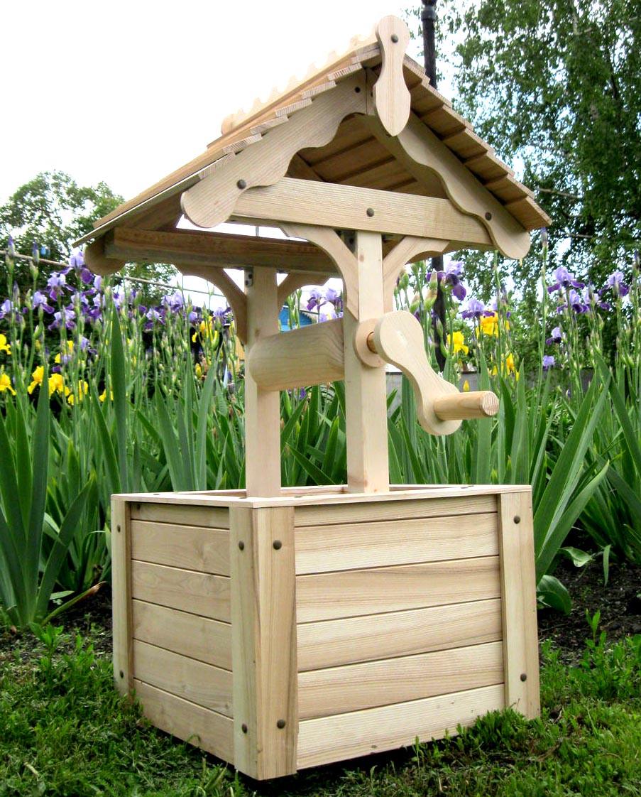 Колодец декоративный из дерева Могаик Бланже (КОС-000901) - фото 5 Колодец декоративный из дерева Могаик Бланже (КОС-000901) - фото 5