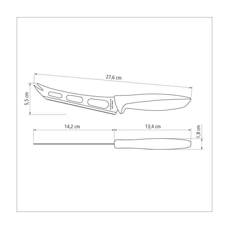 Нож для сыра Tramontina Plenus 152 мм Серый (23429/166) - фото 2
