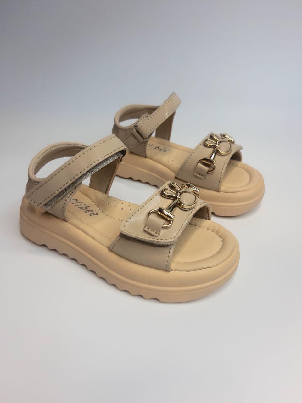 Босоножки для девочки Clibee р. 31 18,7 см Бежевый (313 khaki)