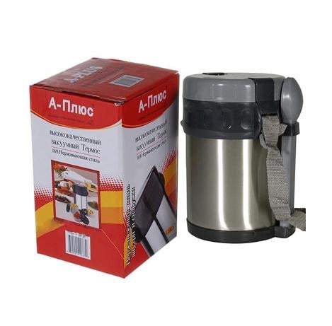 Термос харчовий із нержавіючої сталі A-PLUS три судочки 2 л - фото 2