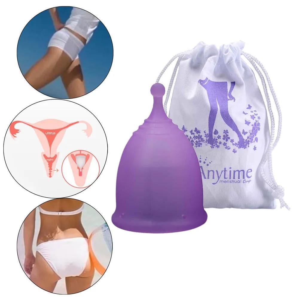 Чаша менструальная ANYTIME из медицинского силикона S (S-MC04) - фото 4 Чаша менструальная ANYTIME из медицинского силикона S (S-MC04) - фото 4