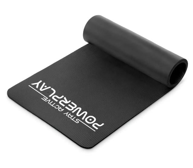 Коврик для йоги и фитнеса PowerPlay 4152 NBR Performance Mat 183x61x1 см Черный (64113)