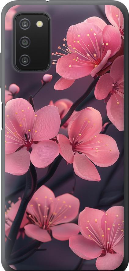 Чехол на Samsung Galaxy A03s A037F Пурпурная сакура (6075u-2381-42517)