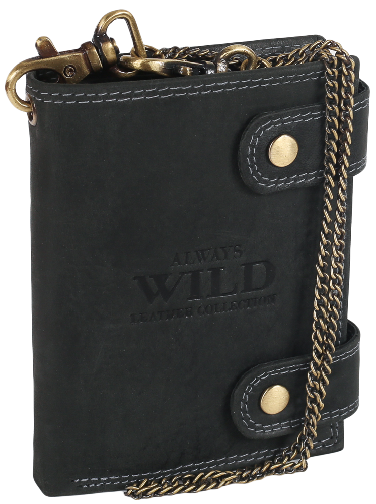 Кошелек мужской кожаный Always Wild N2901-BIC-8946 Черный