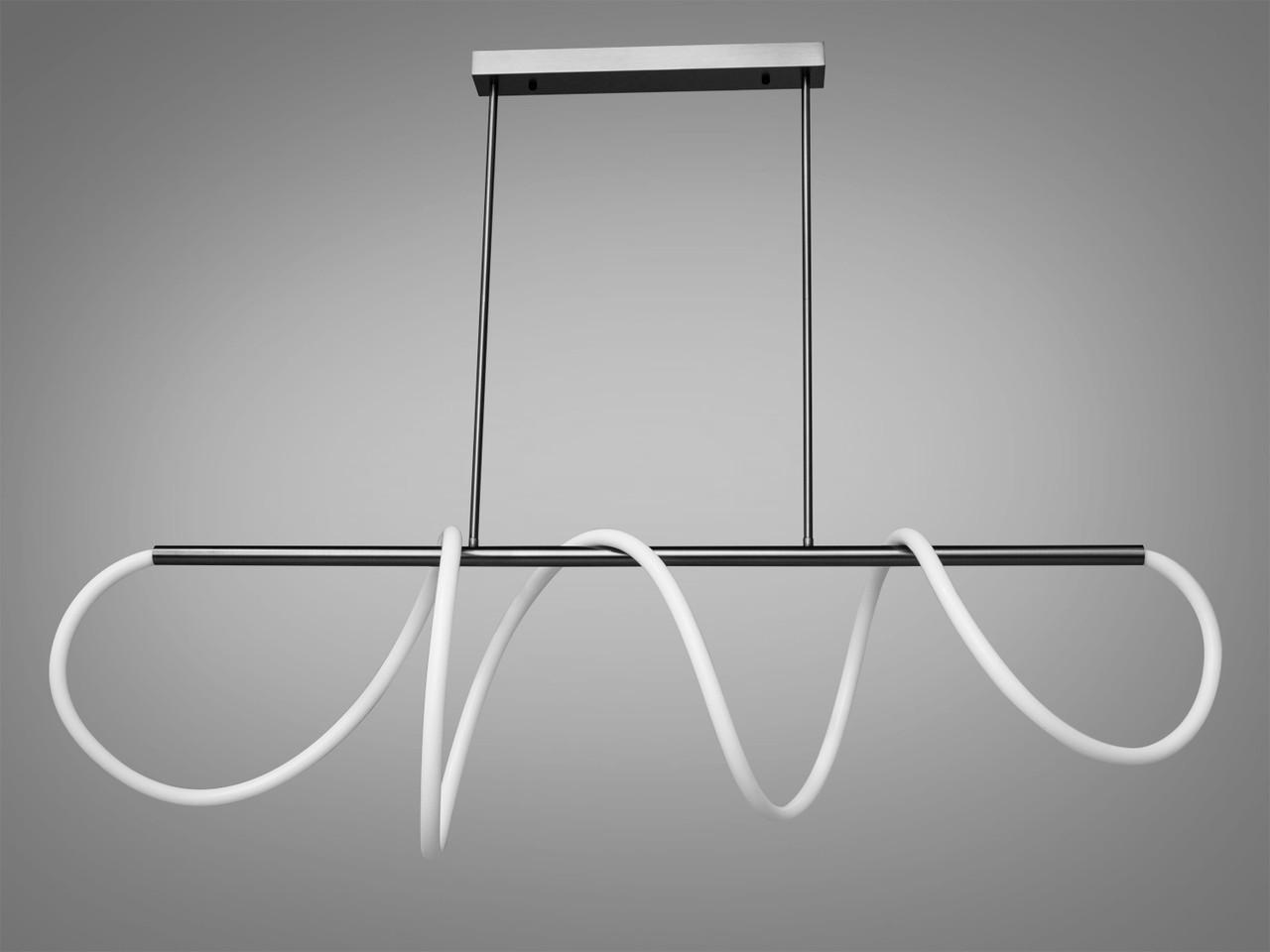 Люстра подвесная из гибкого неона 32 W Черный хром (SY9752-L1500 BHR) - фото 5 Люстра подвесная из гибкого неона 32 W Черный хром (SY9752-L1500 BHR) - фото 5