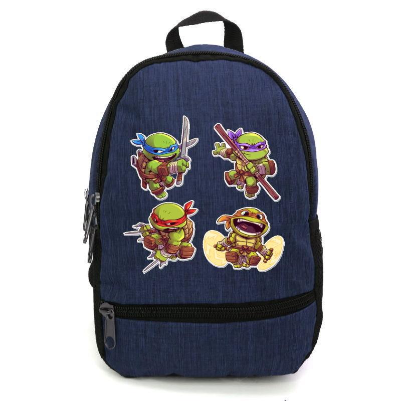 Школьный рюкзак Cappuccino Toys ninja turtle-07 с принтом Черепашки ниндзя 12,5 л Синий (1381809890)