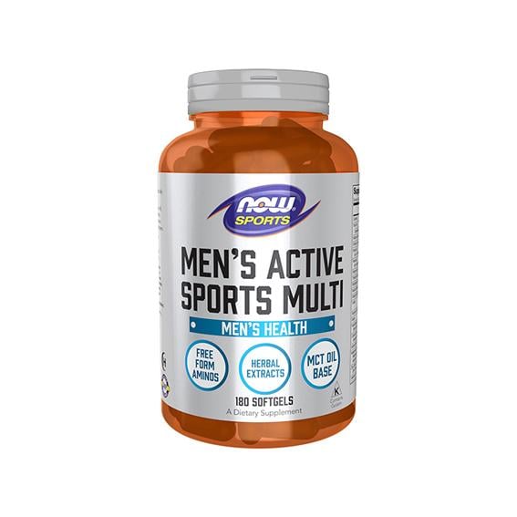 Мультикомплекс NOW MEN'S ACTIVE SPORTS MULTI для чоловіків у м'яких капсулах №180 (CO004190)