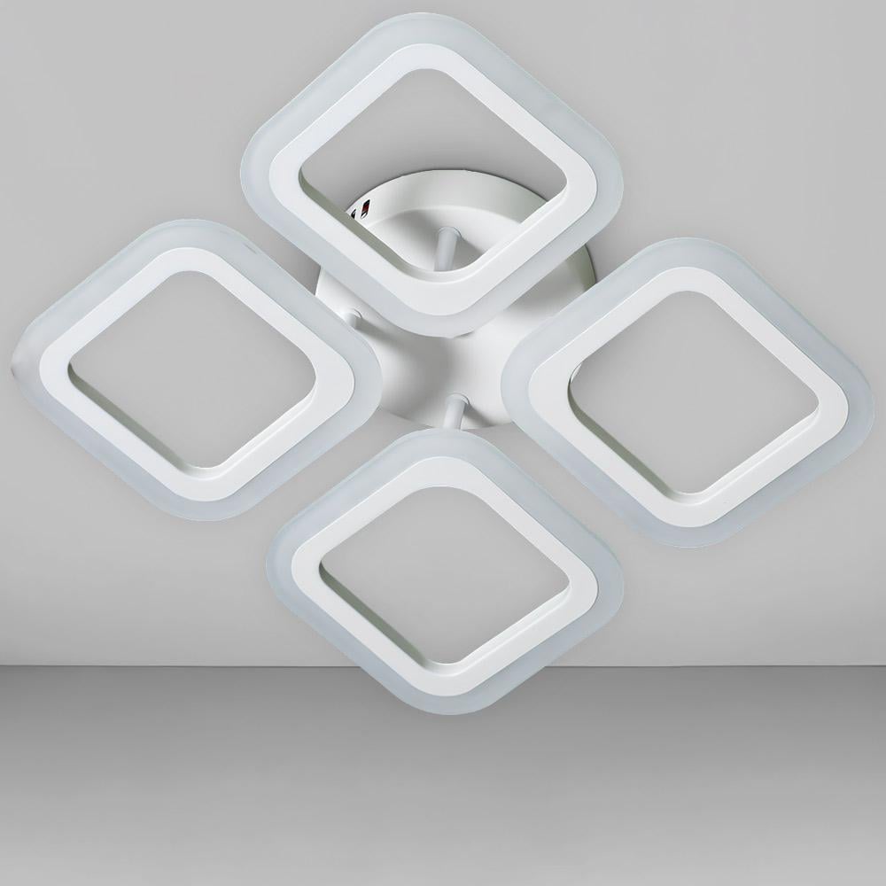 Люстра потолочная светодиодная Light House SY-20629/4 WH 56W 335х335х95 мм Белый