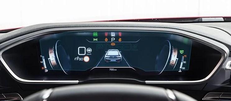 Захисне скло Pixsel гібридне матове на панель приладів Peugeot 3008 GT 11,8“ 2021