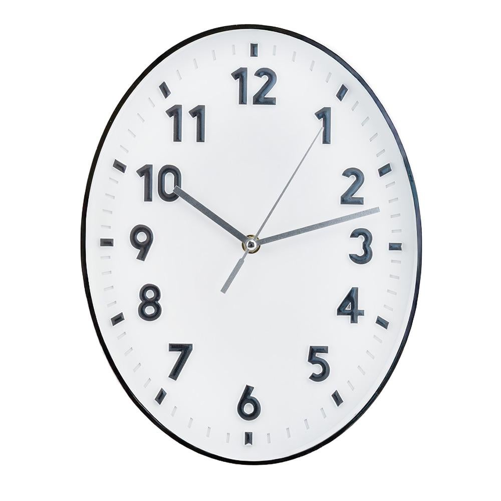 Часы Elisey Фракталь 32x24 см Бело-серебряный (2016-017)