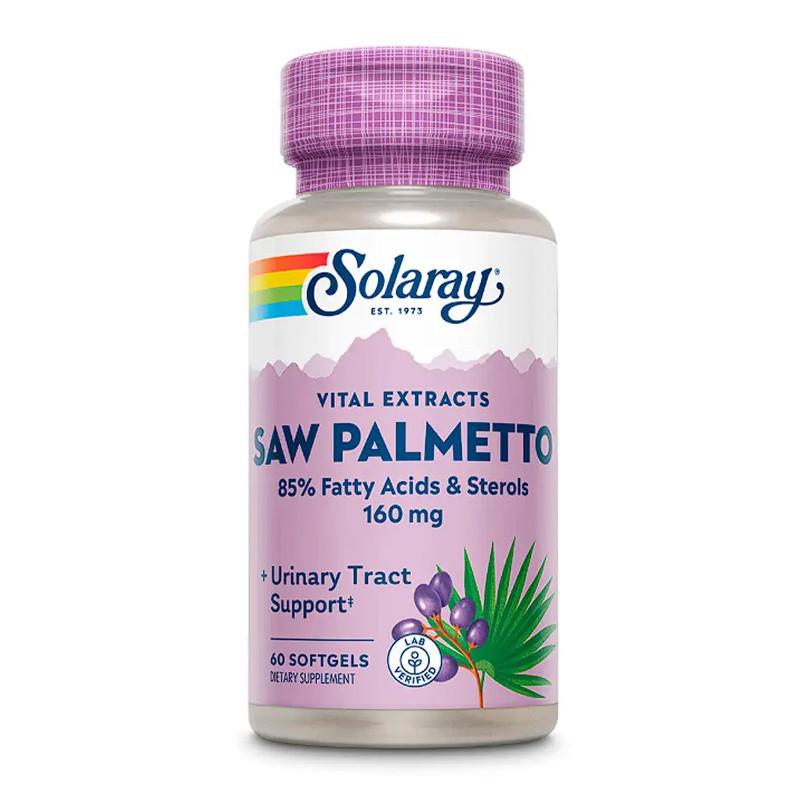 Екстракт Со Пальмето Solaray Saw Palmetto Berry Extract 160 мг 60 капс. (20195-01)