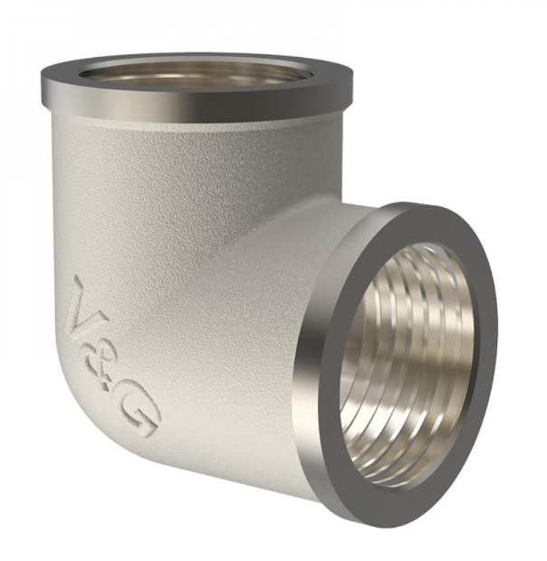 Уголок 90° V&G VALOGIN VG-201201 латунь внутренняя-внутренняя 1/2" (156425)