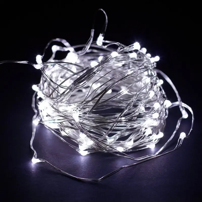 Гірлянда на батарейках Роса 5 м Білий (1056)