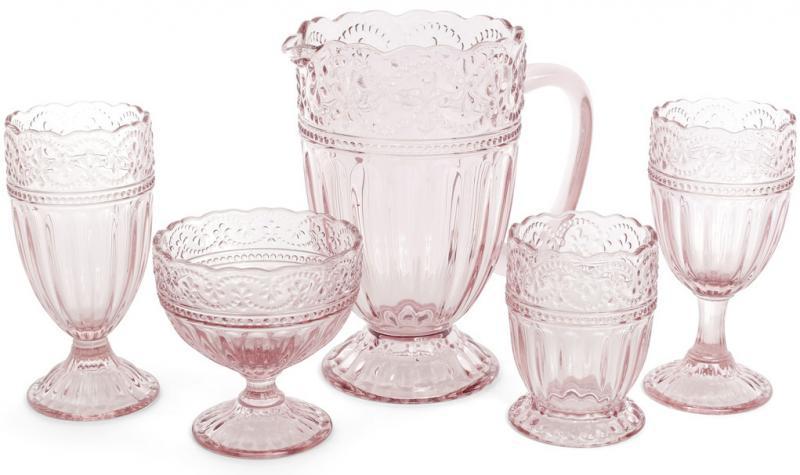 Набір келихів винних Siena Toscana зі скла 6 шт. 300 мл Рожевий - фото 2 Набір келихів винних Siena Toscana зі скла 6 шт. 300 мл Рожевий - фото 2