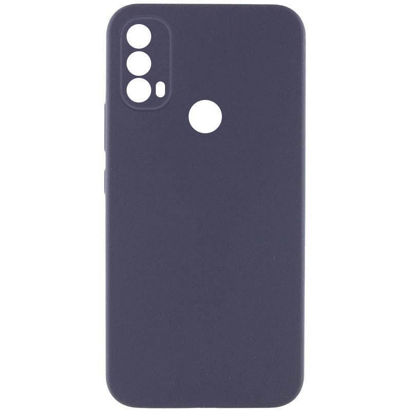 Протиударний чохол Silicone Cover Lakshmi Full Camera (AAA) для Motorola Moto E40 Сірий / Dark Gray