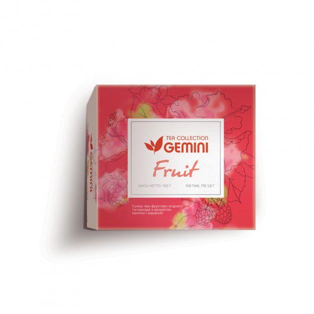 Чай фруктовий пакетований Gemini Tea Collection Fruit 100х1.5 г (4820156430324)