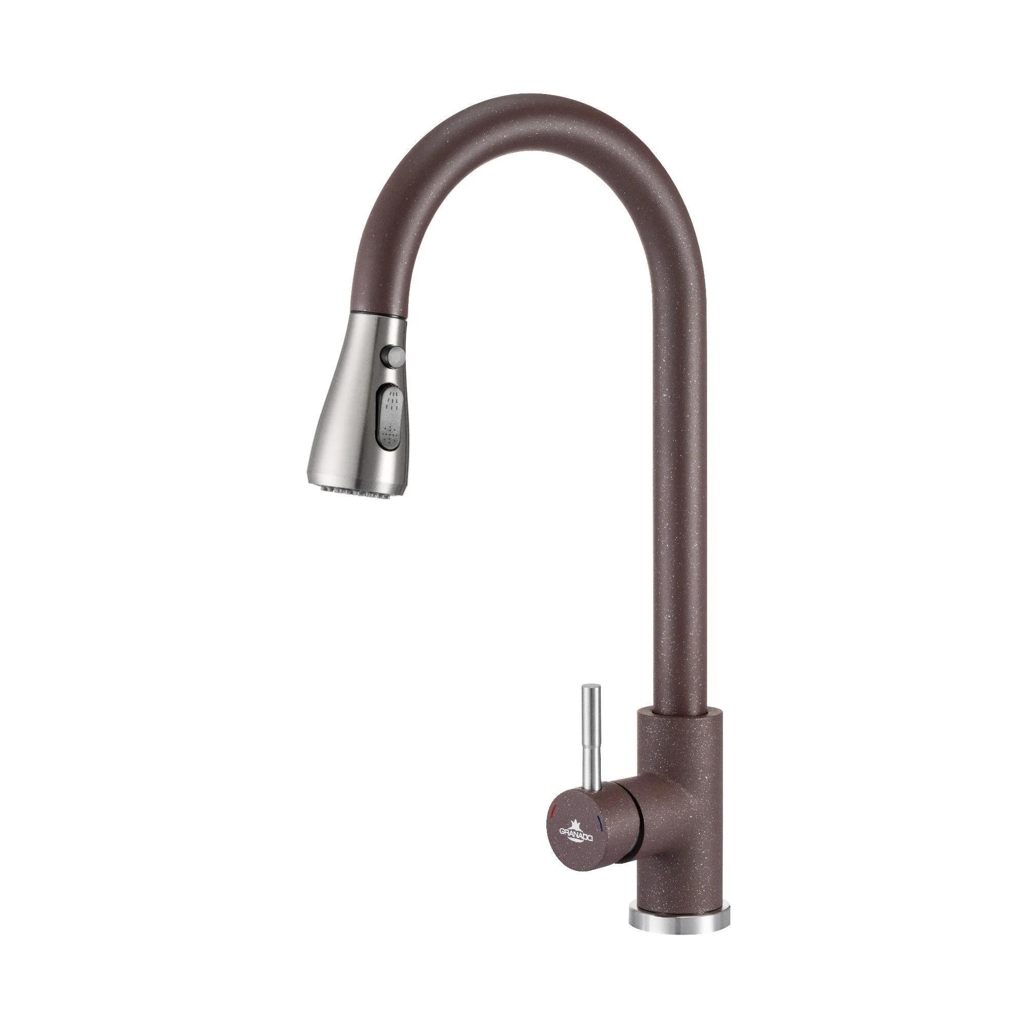 Змішувач для кухні Granado Campo Lux Marron GZ0506 одноважільний Коричневий (GRA-12405)