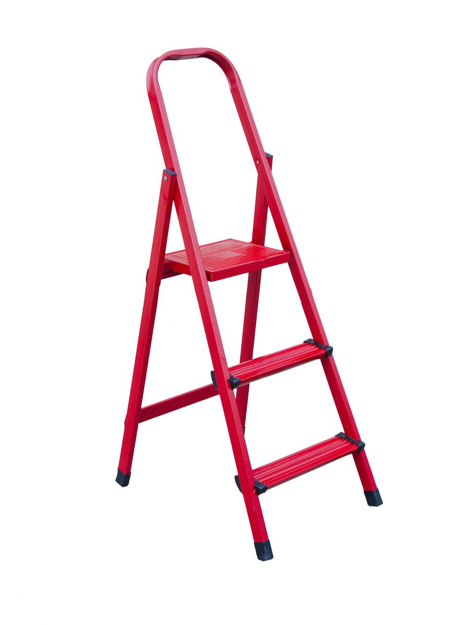 Драбина металева Mastertool Майстер 3 ступеня h=590 мм 150 кг (79-1053) - фото 2 Драбина металева Mastertool Майстер 3 ступеня h=590 мм 150 кг (79-1053) - фото 2