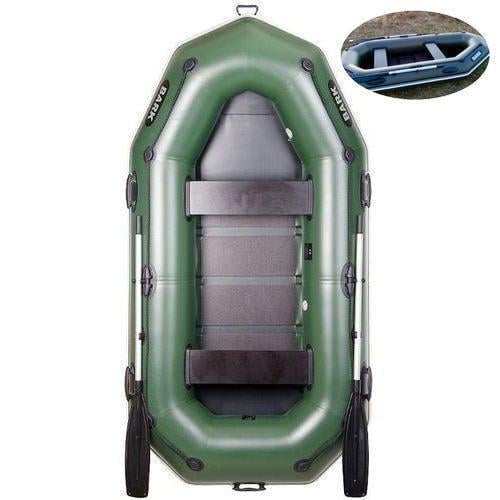 Надувная лодка Bark B-260CP ПВХ 2-х местная гребная реечное дно привальный брус - фото 2
