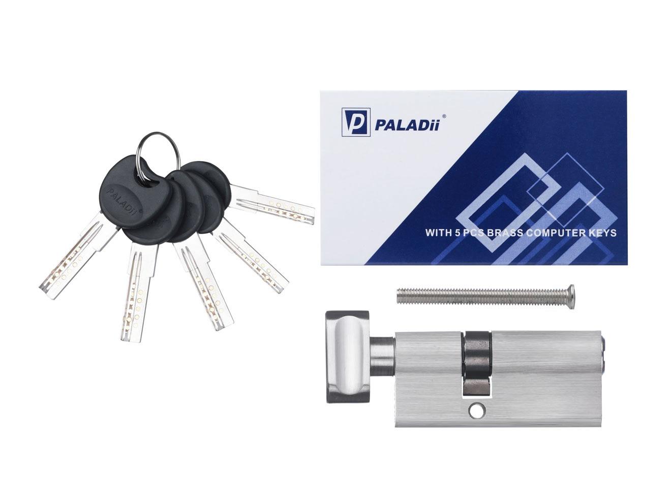 Цилиндр Paladii ST 70 мм Т30x40 5 ключей SN Сатин (ПЦ107) - фото 2 Цилиндр Paladii ST 70 мм Т30x40 5 ключей SN Сатин (ПЦ107) - фото 2