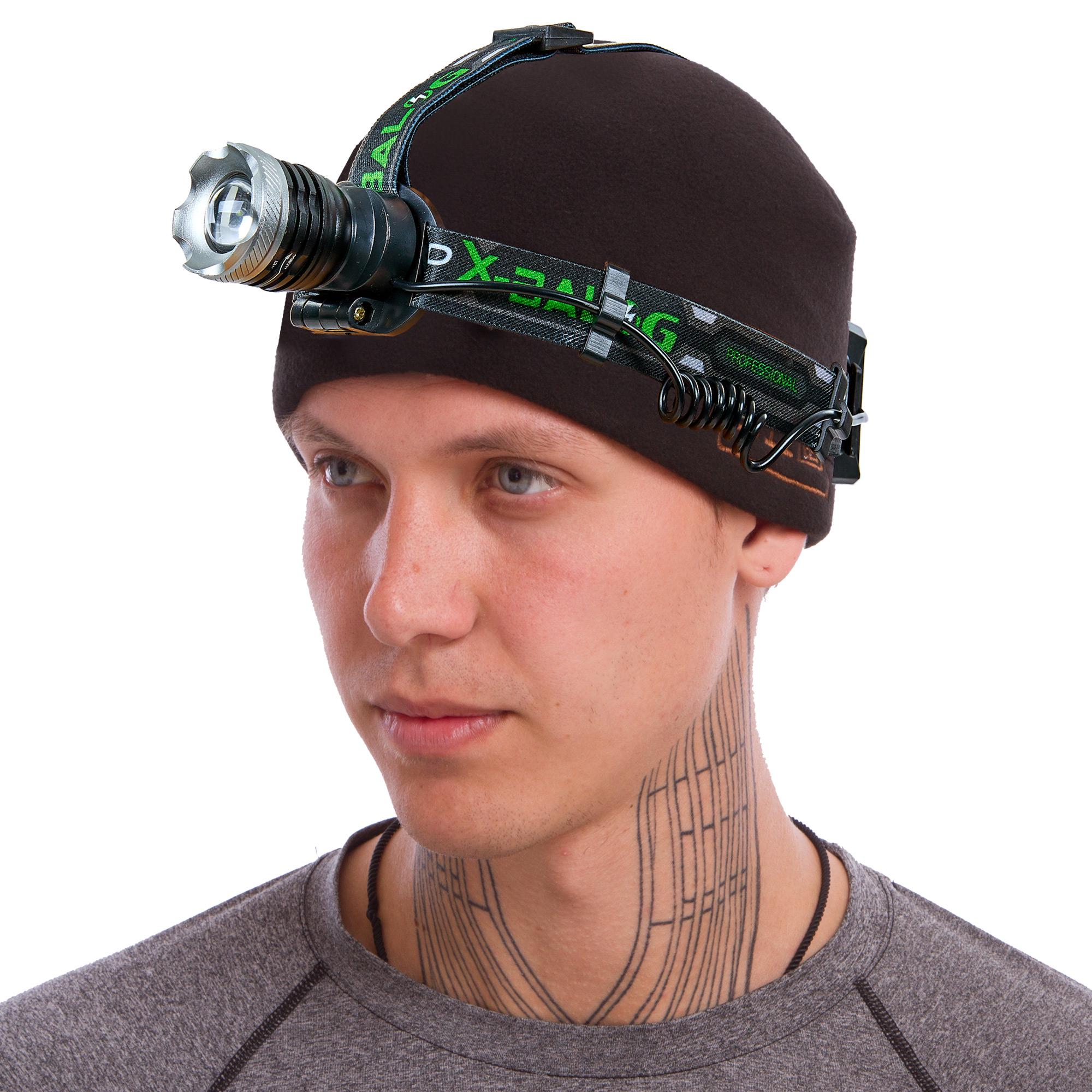 Фонарь налобный SP-Sport Черный (BL-T07D-B2)