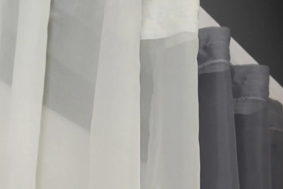 Шторки на кухню/балкон шифон 265х170 см Графитовый/Молочный (017к) - фото 4 Шторки на кухню/балкон шифон 265х170 см Графитовый/Молочный (017к) - фото 4